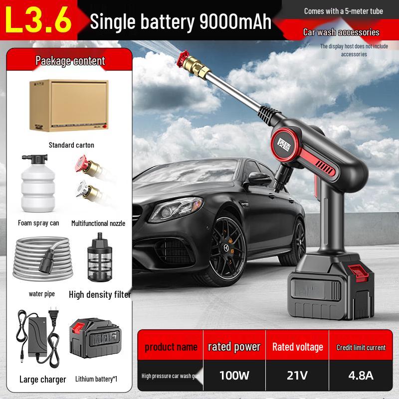 TURBOSUN Cordless High-Pressure Car Washer CN plug (adapter included)