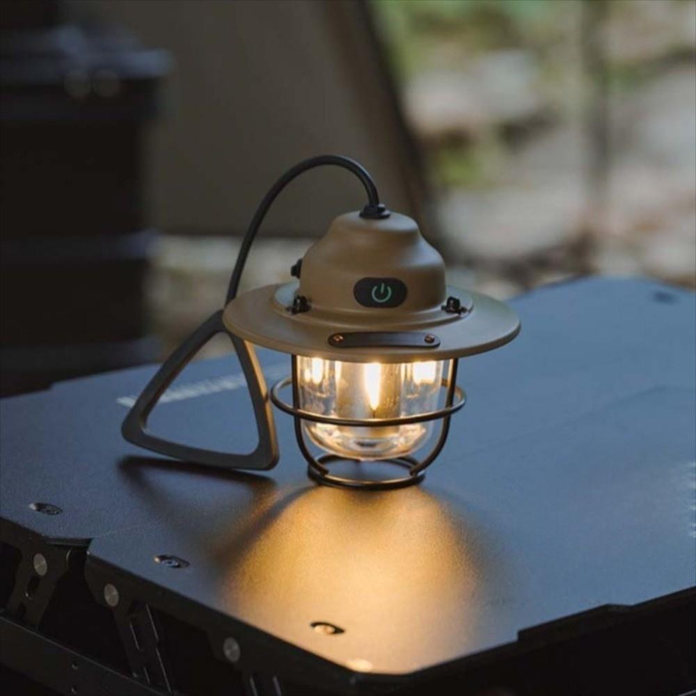 Portable Pendant Camping Lamp Hanging Retro Chandeliers Tent Lights Camping Ambient Light BBQ