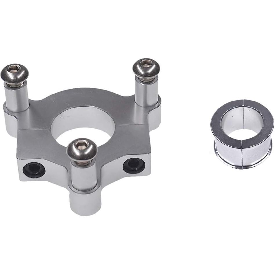sthus Silver 1" 25mm / 1.5" 38mm CNC Adapter Fits 49cc 50cc 66cc 80cc Motorized Bike
