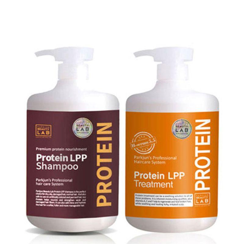 Park Jun Beauty Lab LPP Protein Silicone-Free Mildly Acidic Shampoo 1000ml + Treatment 1000ml, Original