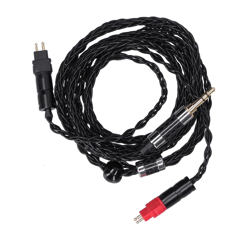 Double Needle 8 Core Balanced OCC Silver Plated O Cable for Sennheiser HD600 HD5803.5mm Stereo