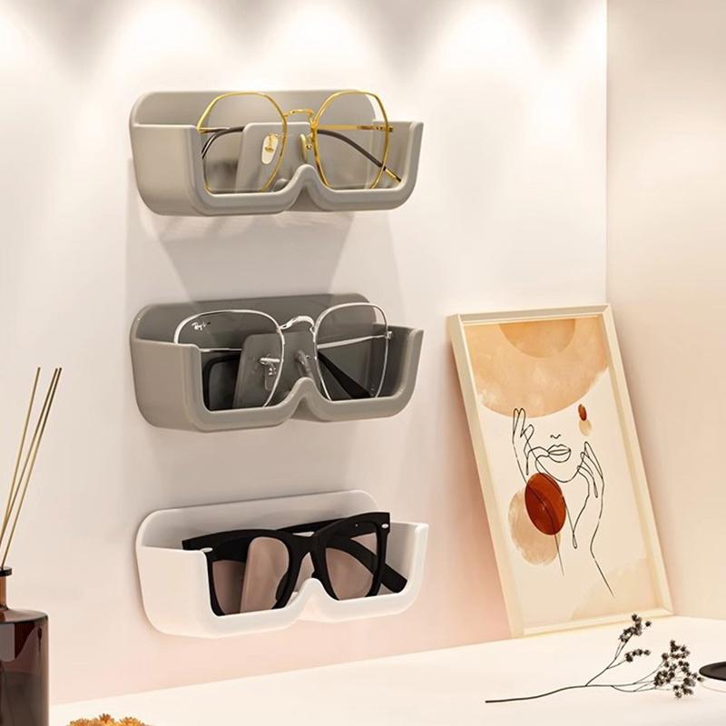 1Pcs Eyeglasses Organizer Rack Wall Mounted Sun-Glasses Display Holder Wardrobe Decoration Storage Box Sunglass Organizer