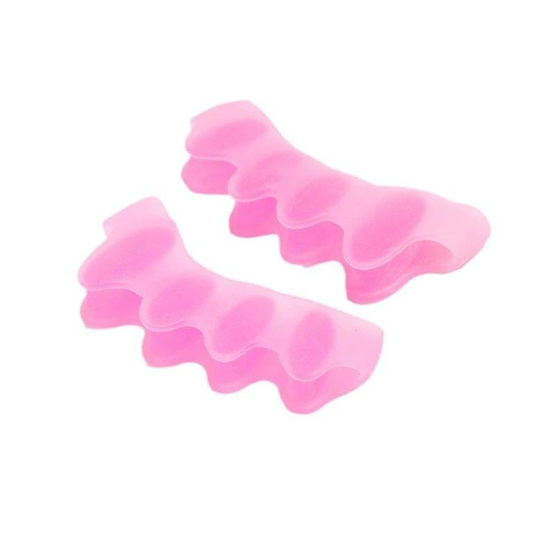 1pair Silicone Toe Separators Corrector reusable Foot and Bunion Pain Pain to Improve Functional Mobility
