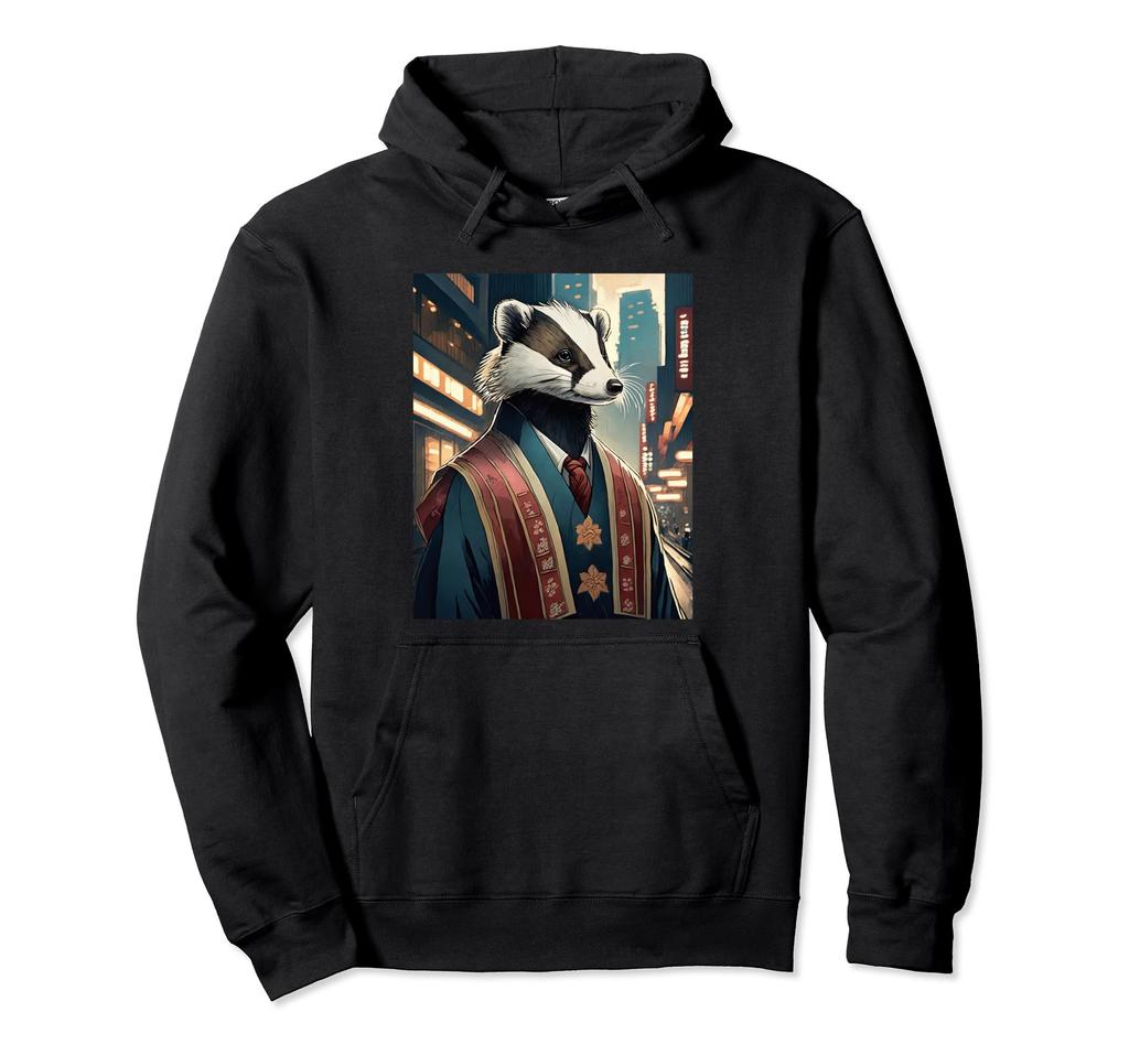 MUJI - Japanese Badger Yokai Japanese Folklore Mythology Hoodie