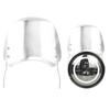 Motorcycle   Aluminum   Front Wind Deflector with Mount for 6.5in to 9.45in Round Headlights