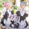 Re:Zero Rem & Ram Cosplay Costume - Anime Maid Outfit Set