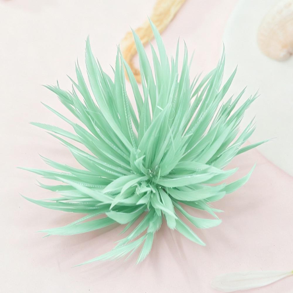 Feather Tear-Off Flower DIY Handmade Jewelry Craft Hair Brooch