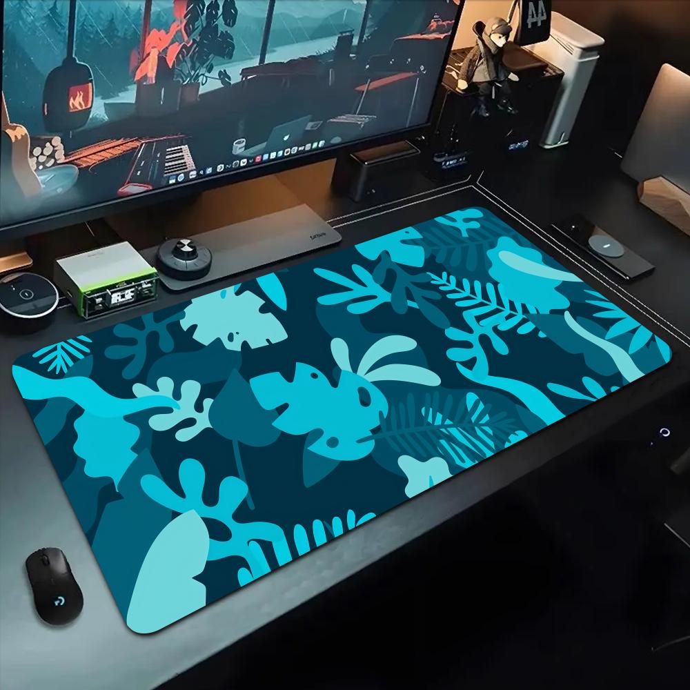 Tropical rainforest plant Mouse Pad 500X1000 mm Large Gaming Mousepad Gamer XL Rubber Otaku Keyboard Pad Laptop Desk Mat