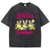 When Life Gives You Lemons Make Prints Washed TShirt Womens Cotton Tops Distressed ONeck Comfortable T Shirts Summer Clothes