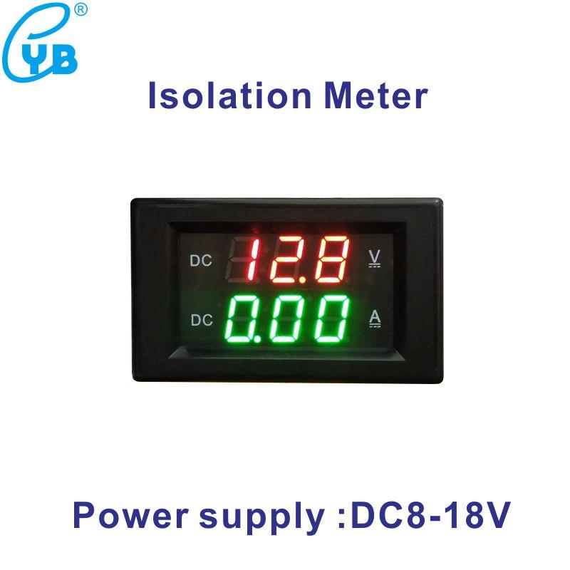 YB4835VA DC 100V 300V 600V Digital Voltmeter Ammeter Voltage Current Meter LED Display VA Dual Meter Amperemeter 3A 10A 20A 50A