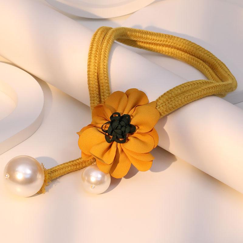 Collana Floreale con Perle Statement di Moda per Donna Gioielli Trendy per Matrimoni e Feste