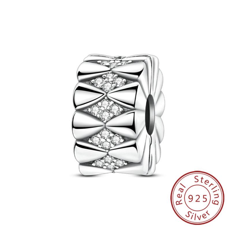 New Original Copper Charms Beads Pendant Owl Bow Round Simple Zircon Beads For Women Fine Jewelry Making