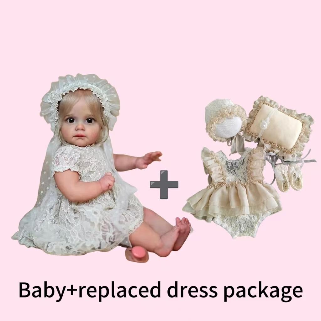 50cm Reborn meitenīte mīksta silikona dzīvīga