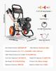 Gas Pressure Washer 2900 PSI and Max 7 L/min, Upgrade Aluminum Pump with Spray Gun and Wand, 4 Nozzle Set, Gas Powered Pressure Washer for Cars,