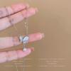 JMXD-Smart, Temperament Butterfly Necklace Women's High Sense Versatile Pearl Fringed Collarbone Chain