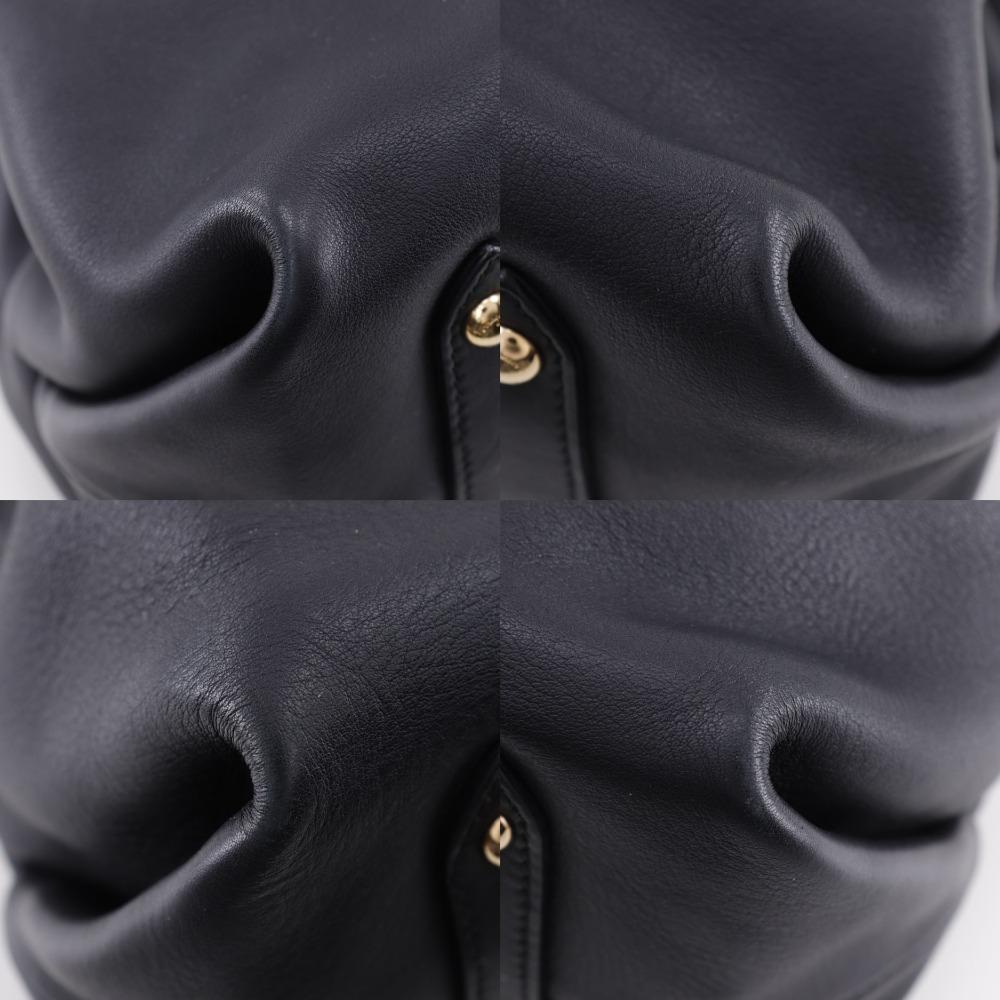 Salvatore Ferragamo Gancini Tote Bag AB-21C464 2WAYSkulderveske svart Kalveskinn Kvinner Brukt