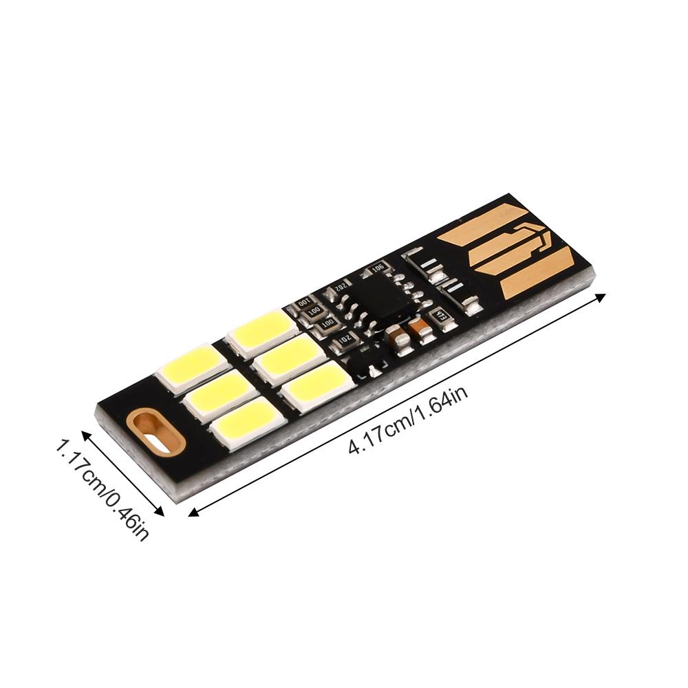 5/10/20PCS Mini 5730 USB 6 LED Light 5V Touch Sensor Dimmable Night Light for Power Bank Computer Laptop Book Reading Table Lamp