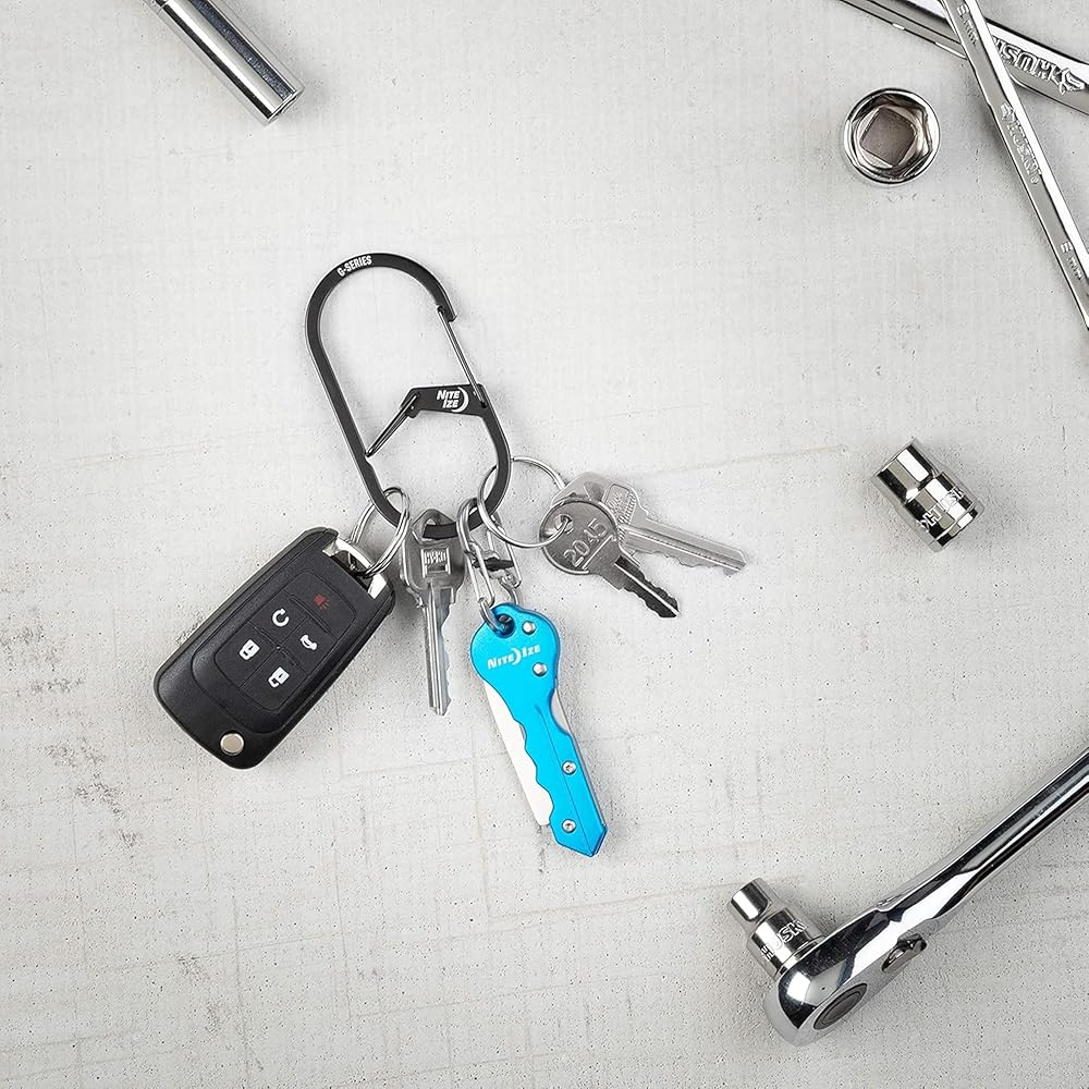 Nite Ize G Carabiner #4 Black Lightweight Durable Clip 4.5g