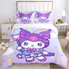 3pcs Rainbow Kuromi Bedding Set - Includes 1 Quilt Cover and 2 Pillowcases, Comfortable Bedding with Stylish Design for Bedroom H093