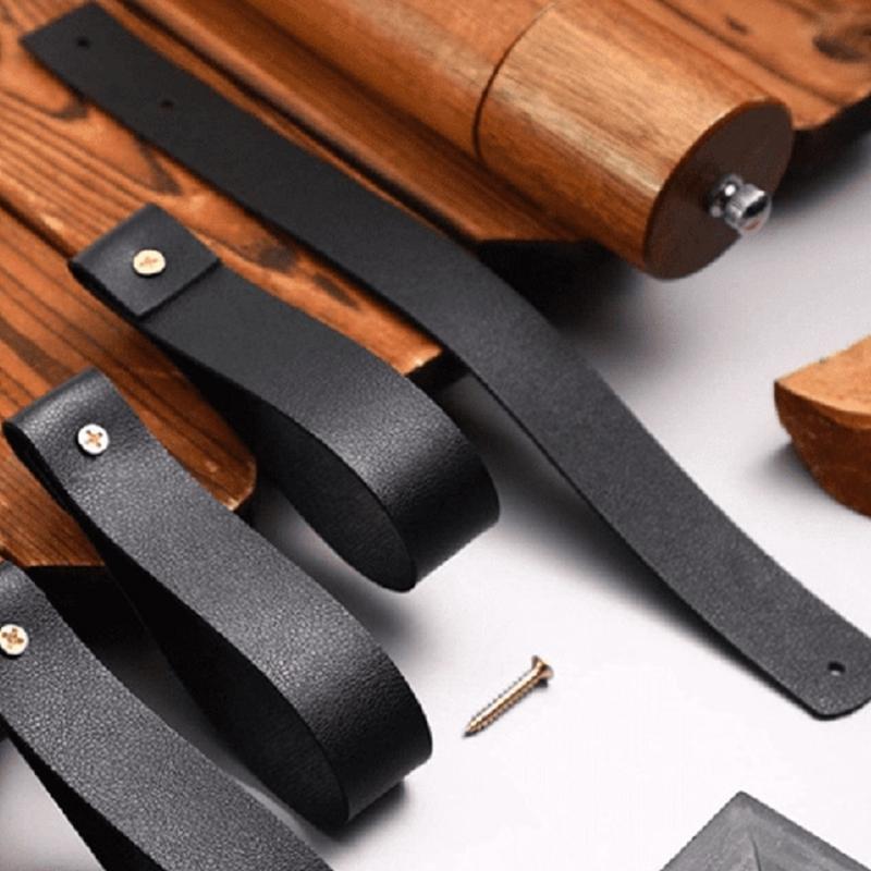 Strong Adhesive Wall Mount Hooks For Kitchen Bathroom Towel Hanging PU Leather And Metal Designs Straps