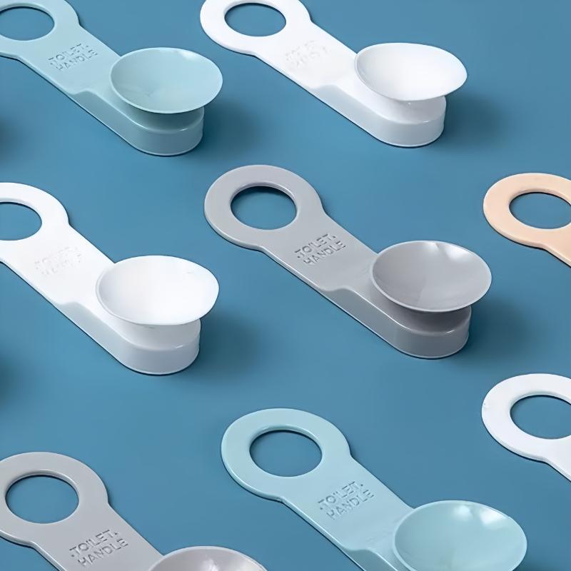 2pcs Strong Suction Cup Bracket Silicone Toilet Lapper Household Daily Necessities Ring Handle Lifter  Toilet Lid Handle Home