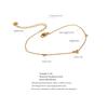 Yhpup Rust Proof Stainless Steel Heart Chain Anklet Gold Silver Color 18K PVD Plated Summer Fashion Jewelry for Women