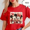 Comfort Colors® Mickey And Minnie Love T-Shirt, Valentine Shirt, Mouse Romance Shirt, Valentines Day Couple Matching Shirt