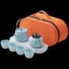 Portable Ceramic Tea Set with Lifting Beam Teapot