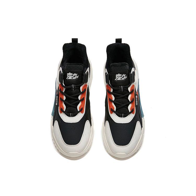 Anta Magic Cube Reject Mediocrity Synthetic Leather Short Plush Dad Shoes Non-Slip Wear-Resistant Warm Low-Top Casual Shoes 112148808-6