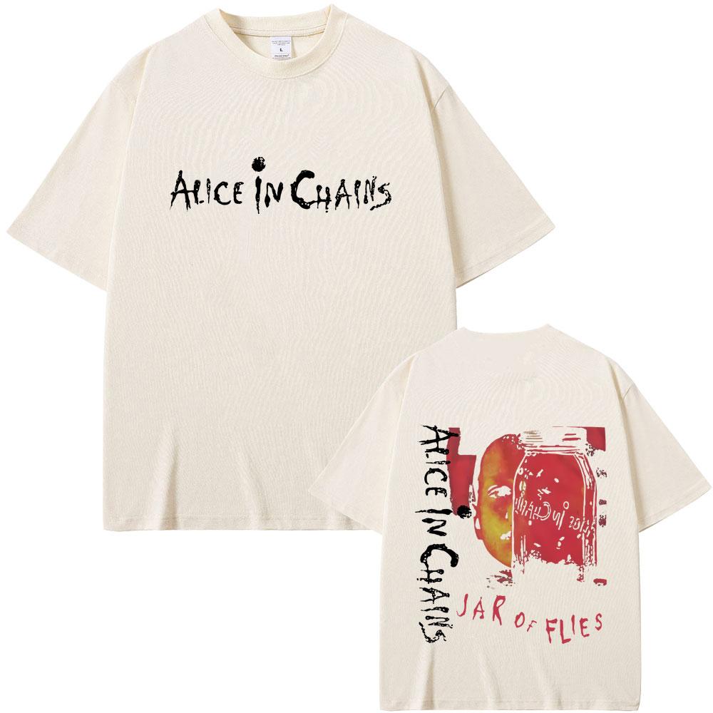 Rock Band Alice In Chains Jar of Flies Album Tshirt Summer Men Women Vintage Casual Cotton T Shirts Unisex Fashion Streetwear