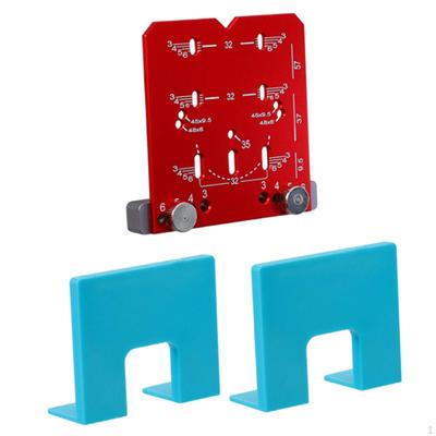 35mm Cabinet Hinge Jig Mounting Plate, Easy Installation Hardware, 2mm Crack Alignment Tool Drill