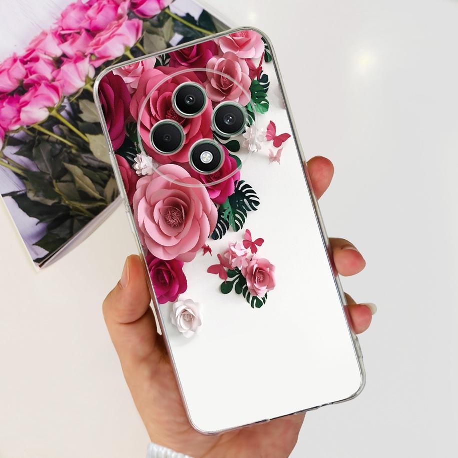 For Oppo Reno12 F Case CPH2637 Shockproof Cover Cute Cat Cartoon Soft Slim Clear Phone Cases For OPPO Reno 12F 4G CPH2687 Fundas