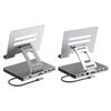 Laptop Stand Docking Station Multiport USB 3.0 TF Card Slot 4K 60HZ HDMI-compatible PD Charging Gigabit Ethernet Aluminum Alloy Type-C Hub Adapter