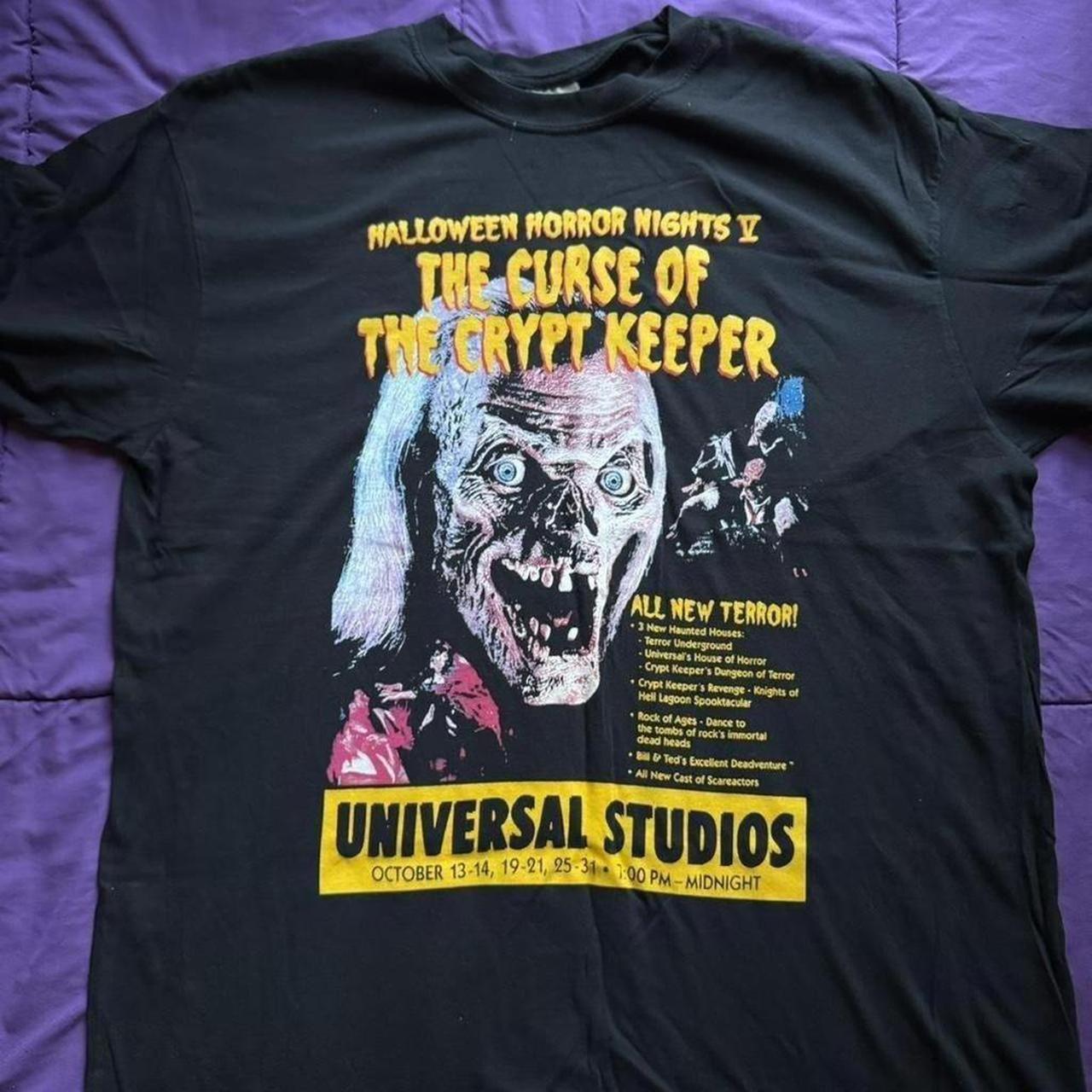 Universal Studios Halloween Horror Nights II The Curse of the Crypt Keeper black Unisex T-Shirt S