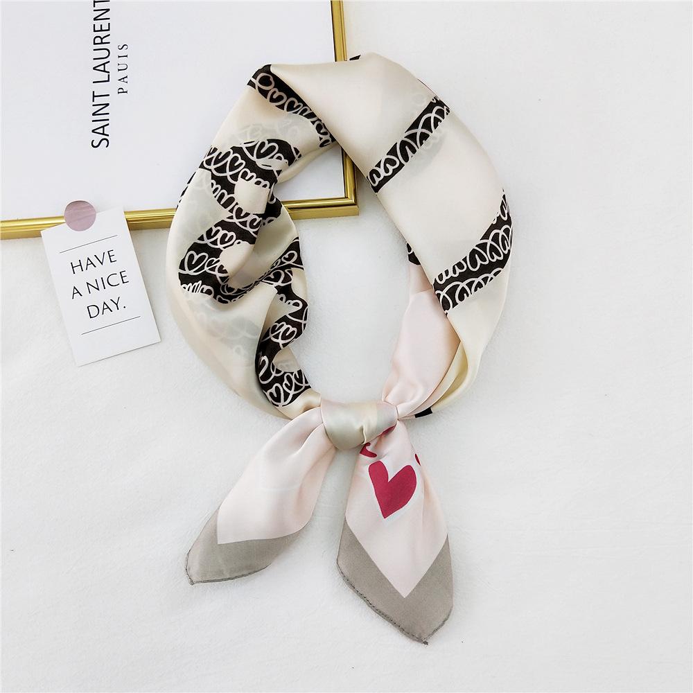 Fashion Decoration Scarf Hairband Tie Hair 70 Small Square Scarf Silk Scarf Women'S Spring And Autumn Versatile Small Scarf Professional Scarf
