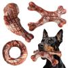 OEM/ODM Durable Nylon Dog Chew Toys Set Meat Flavored Antler Bone Ring Toys Aggressive Chewers Teeth Cleaning Large Medium Dogs