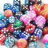 12mm D6 Akrylové Kocky Mini 6-stenné Dvojfarebné Kocky so Zaoblenými Rohmi Hracie Kocky pre Klubovú Párty DND RPG Stolovú Hru Barové Stolové Doplnky