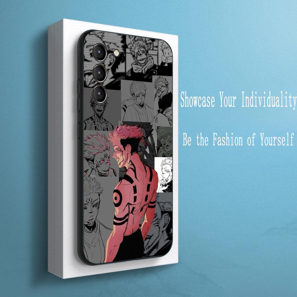 

Sukuna cool anime man japan art poster Phone Case For Samsung Galaxy S26 S25 S24 S23 S22 S21 Plus Ultra Note20 Soft Black Galaxy S21 5G