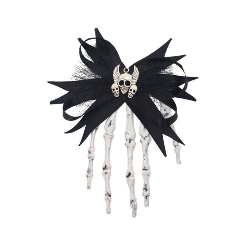 1PC Plastic Skull Hand Hairpin Secure Grip For Halloween Costumes Themed Event And Creative Outfit Styling