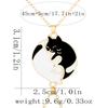 Hug Cute Pet Cat Pendant Necklace Women Girls  Trendy Jewelry Couple Gift Friendship Necklace