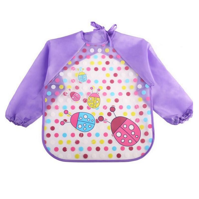 Baby Plastic Waterproof Cartoon Full Sleeves Bib with Long Sleeves Baby 3 months to 4 years main image 1