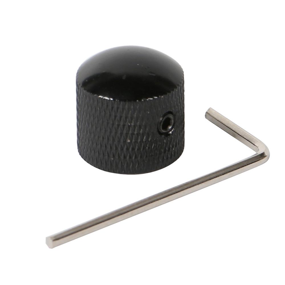 Electric Bass Guitar Volume Knob with Side Screw Hole чёрный