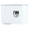 Wall Toothbrush Holder Top Storage Tray Adhesive Wall Mounted Toothbrush Rack with Toothpaste Dispenser for Bathroom