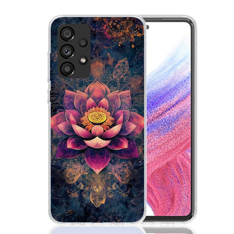 Mandala Chakra Insist Yoga Phone Case For Samsung Galaxy A52 A32 A22 A12 A02S A50S A30S A51 A31 AA71 Note 20 Ultra 10 S10 Plus G