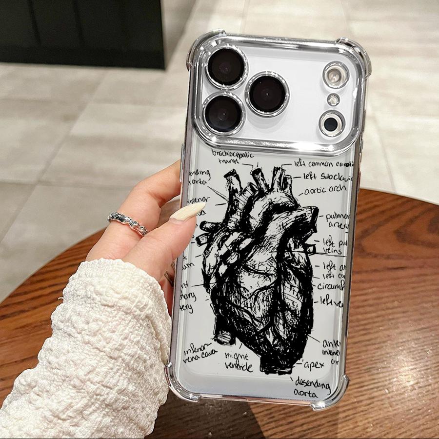 Phone Cover Funda Case for Apple iPhone 17 Pro Max 15 16 17 XS XR 14 12 Plus 11 Air 13 This Is My Heart Pattern