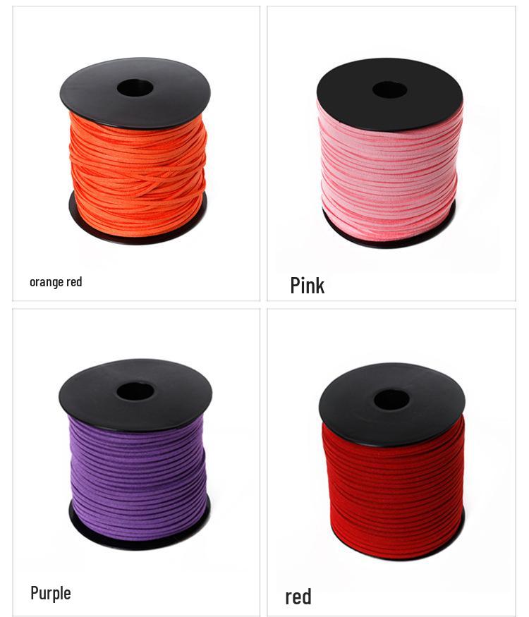 Colorful Korean Suede & Cowhide Woven Bracelet/Necklace Cord