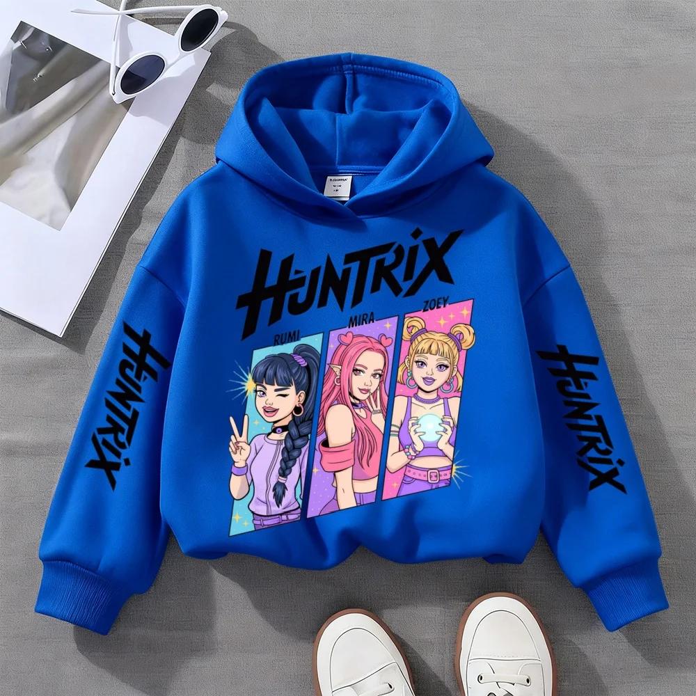 Hoodies Sweatshirts Girls Cartoon Girl Comfortable Hooded Sweatshirt Children's Fashionable Casual Top Casual Girl's Clothing