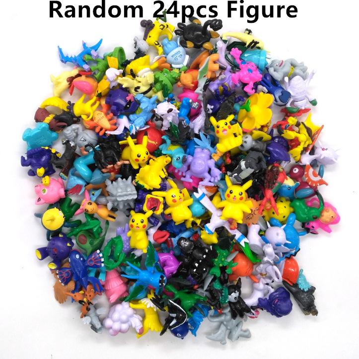Pokemon Action Figure Toys 144Pcs/120Pcs/96Pcs/72Pcs/48Pcs/24Pcs Mini Figures Model Toy Pikachu Anime Doll Birthday Gifts