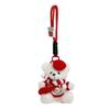 Soft Plush Christmas Bear Pendant Knitted Sweater Cartoon Bag Charm  Festival Gathering