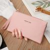 Women's Soft Clutch Bag Zipper Change Bag Multi-function Solid Color Mobile Phone Bag Clutch Bag